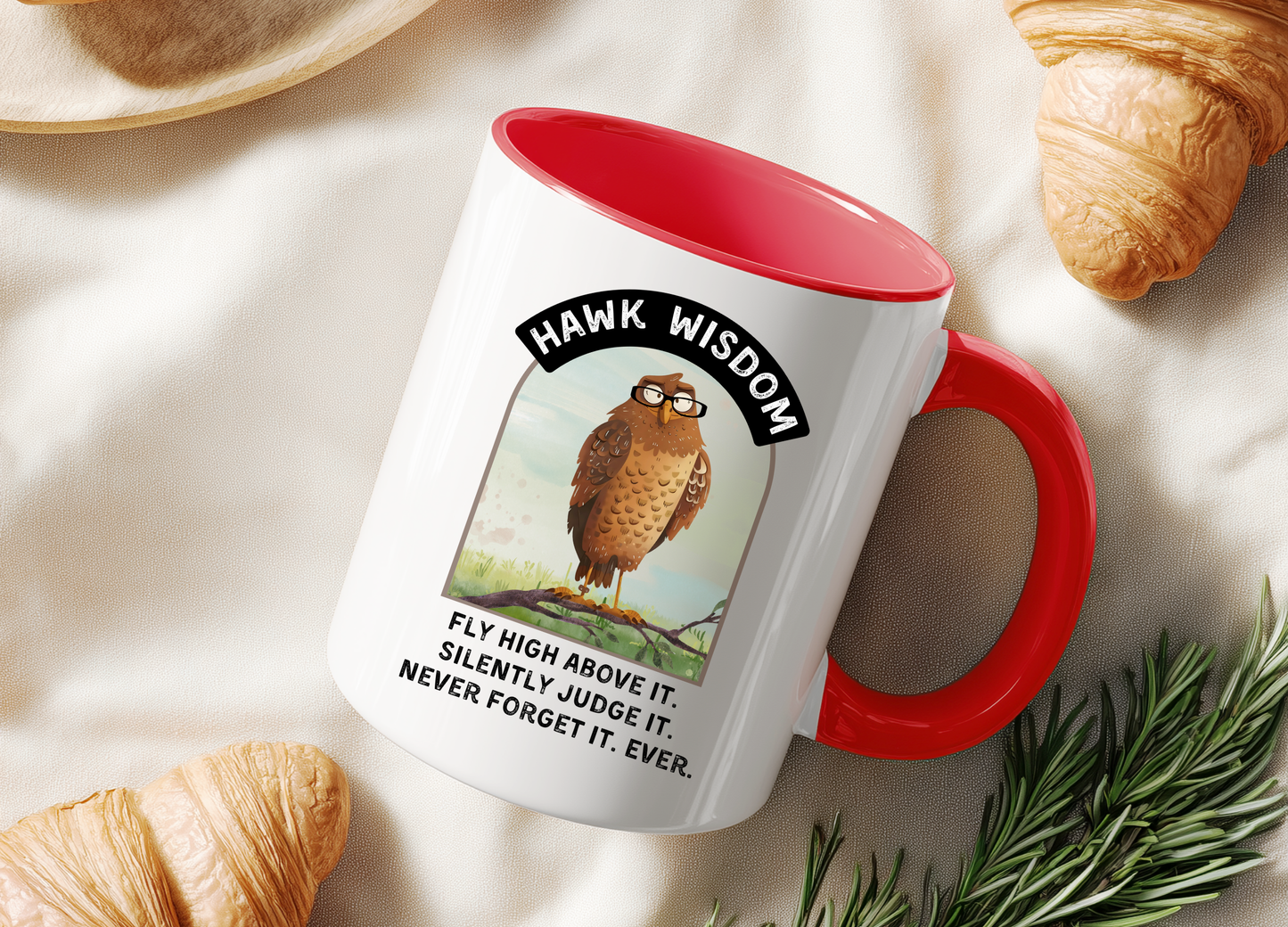 Funny Hawk Coffee Mug: 11oz/15oz