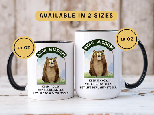 Funny Bear Coffee Mug: 11oz, 15oz