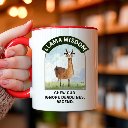 Funny Llama Coffee Mug: 11oz/15oz