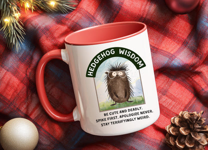 Funny Hedgehog Coffee Mug: 11oz/15oz