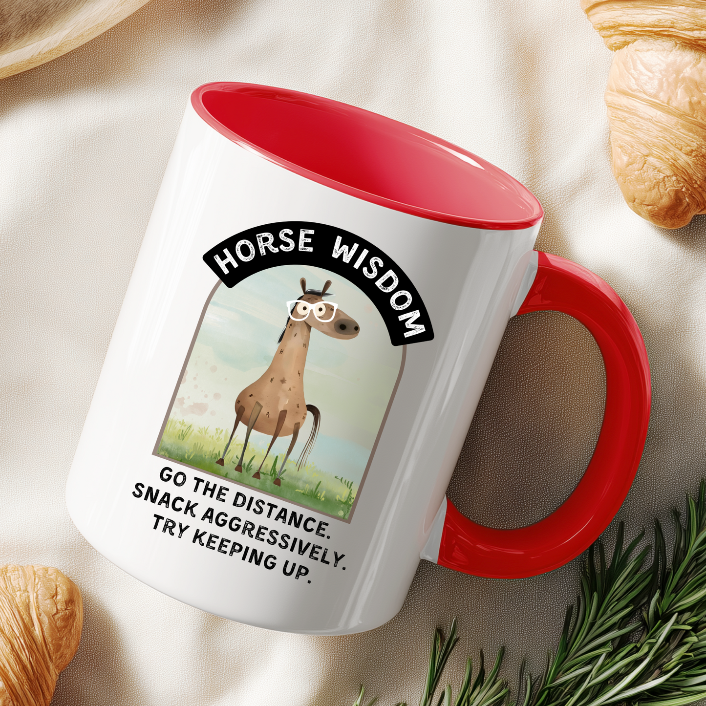 Funny Horse Coffee Mug: 11oz/15oz