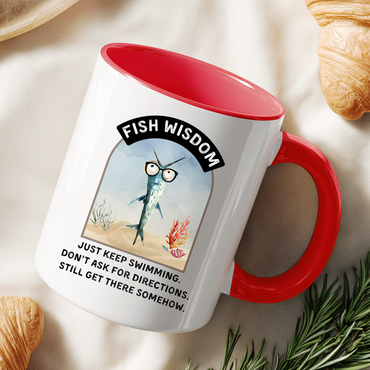 Funny Fish Mug: 11oz/15oz