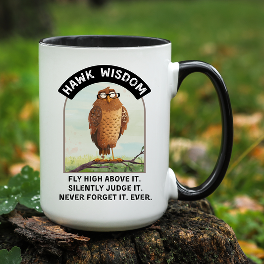 Funny Hawk Coffee Mug: 11oz/15oz