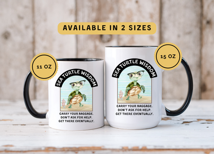 Funny Turtle Coffee Mug: 11oz, 15oz