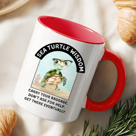 Funny Turtle Coffee Mug: 11oz, 15oz