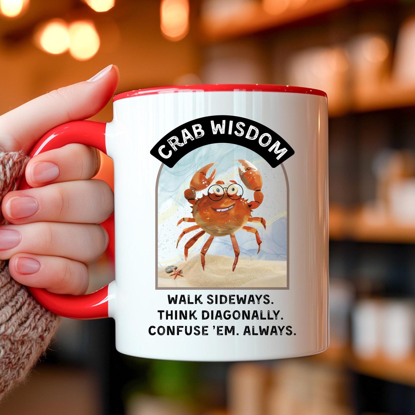 Funny Crab Mug: 11oz/15oz
