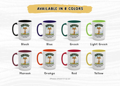 Funny Fox Coffee Mug: 11oz/15oz