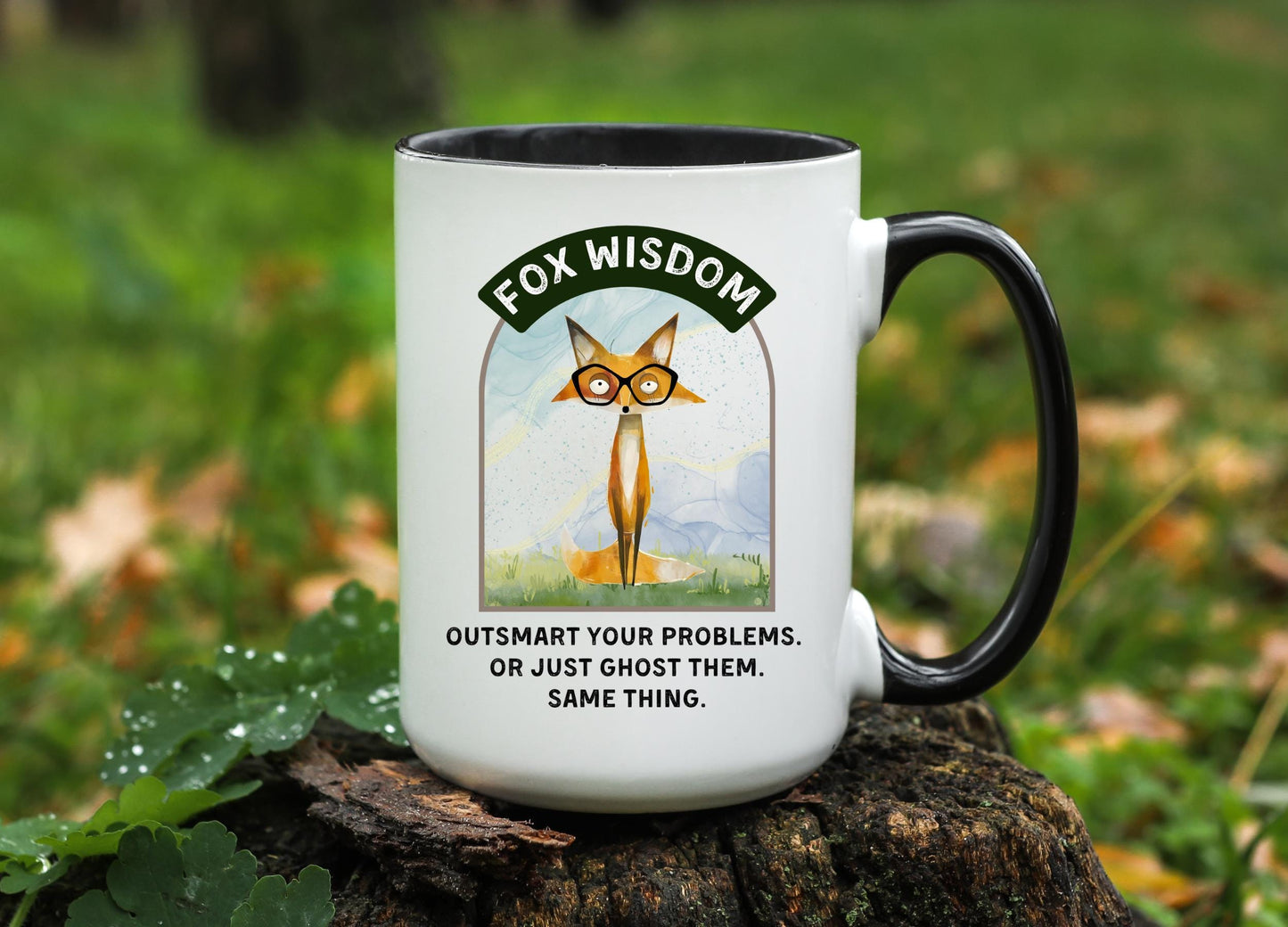 Funny Fox Coffee Mug: 11oz/15oz