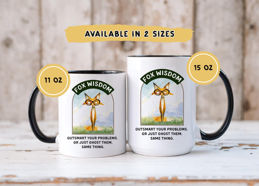 Funny Fox Coffee Mug: 11oz/15oz
