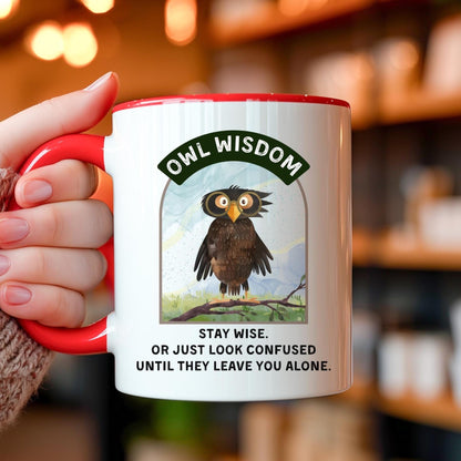 Funny Owl Coffee Mug: 11oz/15oz