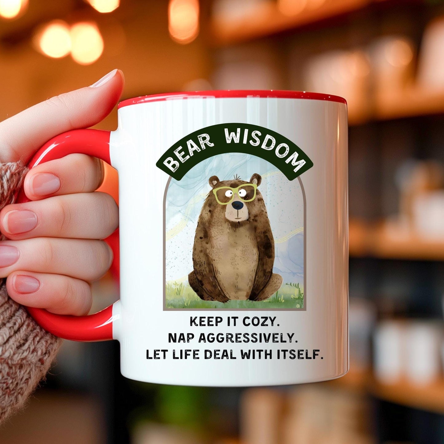 Funny Bear Coffee Mug: 11oz, 15oz