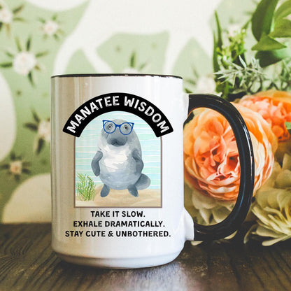 Funny Manatee Coffee Mug: 11oz/15oz