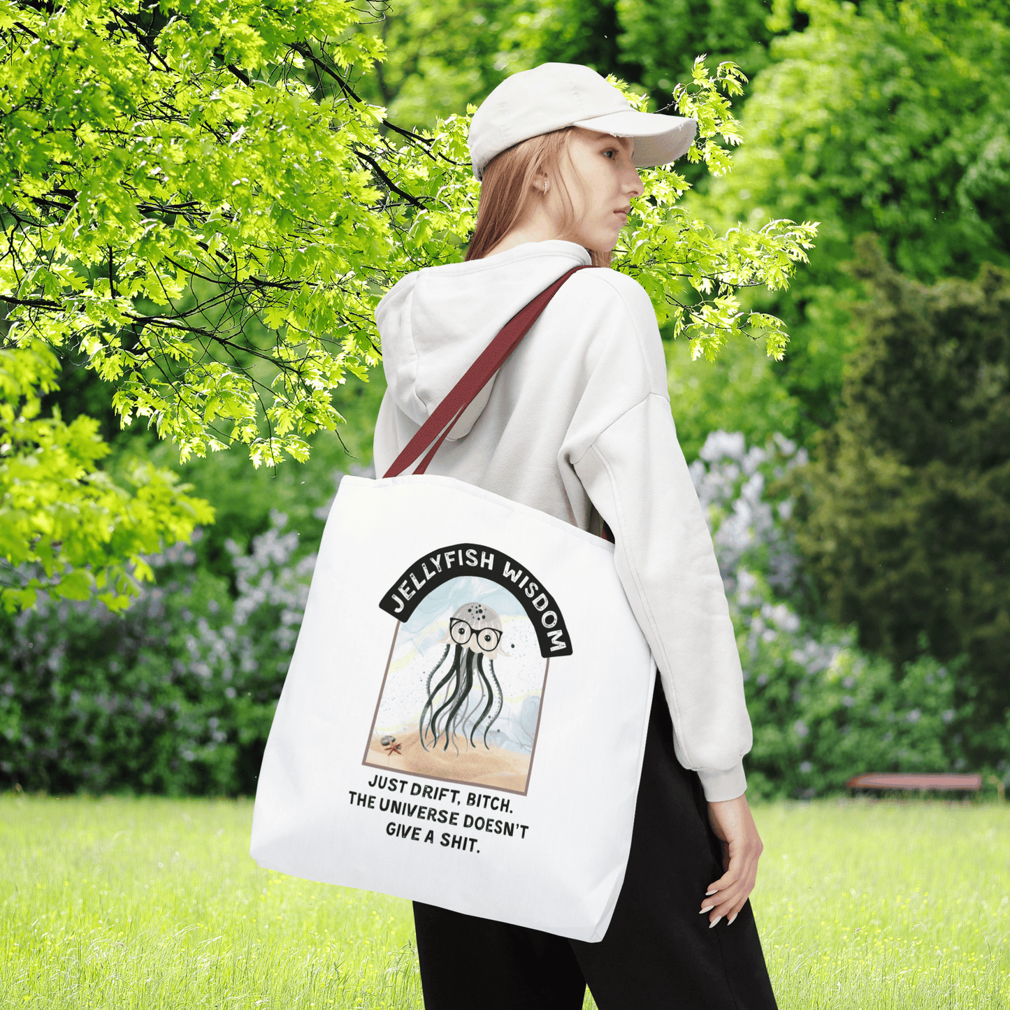 Funny Jellyfish Wisdom Tote