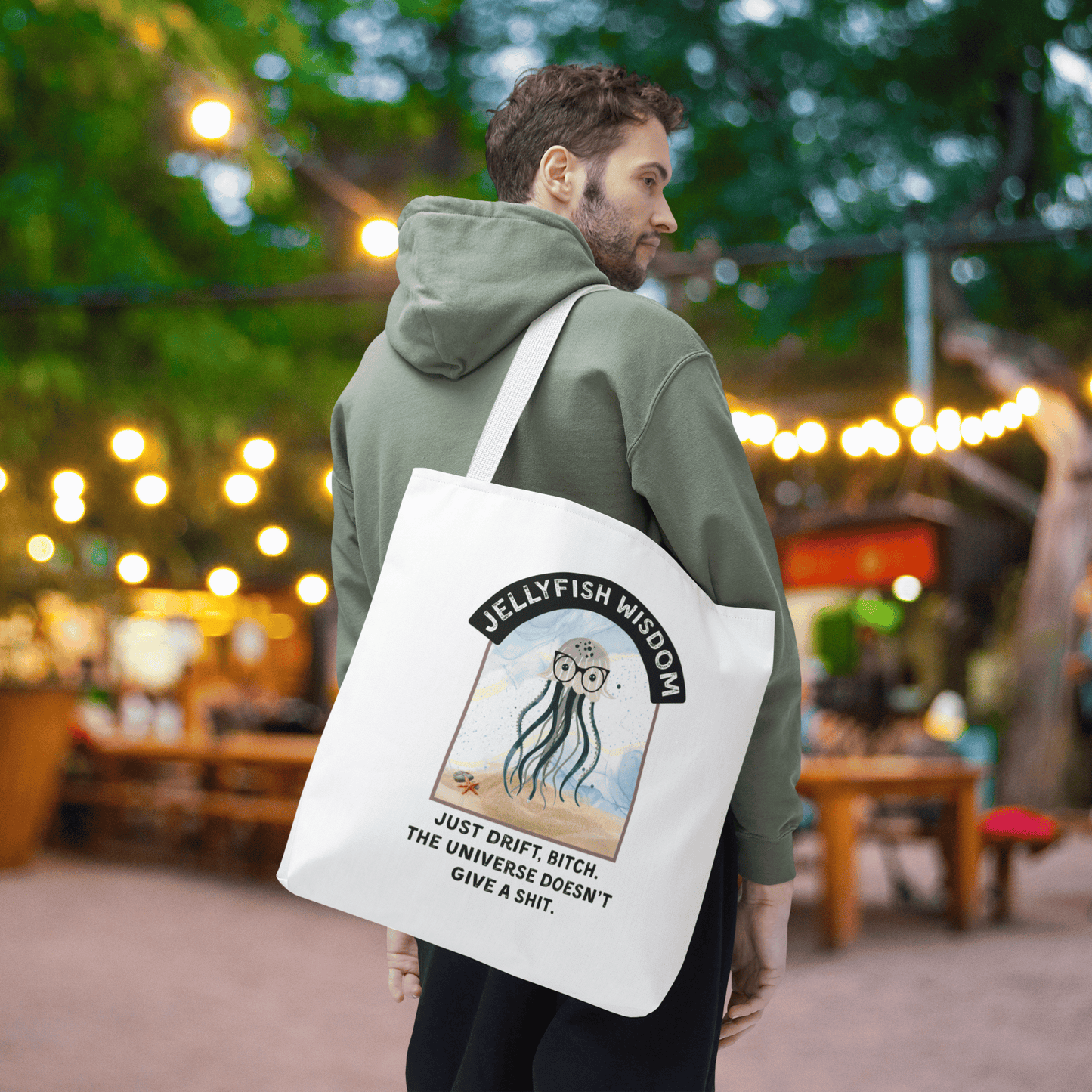 Funny Jellyfish Wisdom Tote