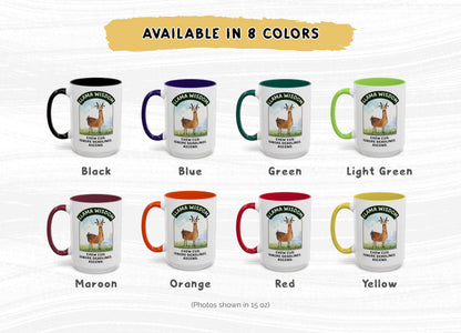 Funny Llama Coffee Mug: 11oz/15oz