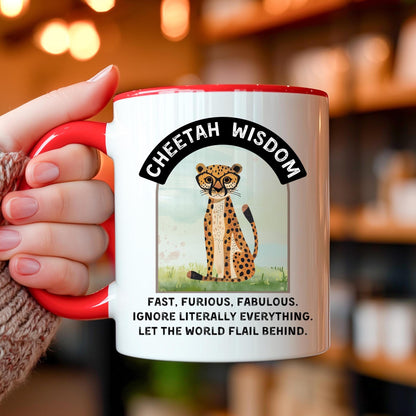 Funny Cheetah Coffee Mug: 11oz/15oz