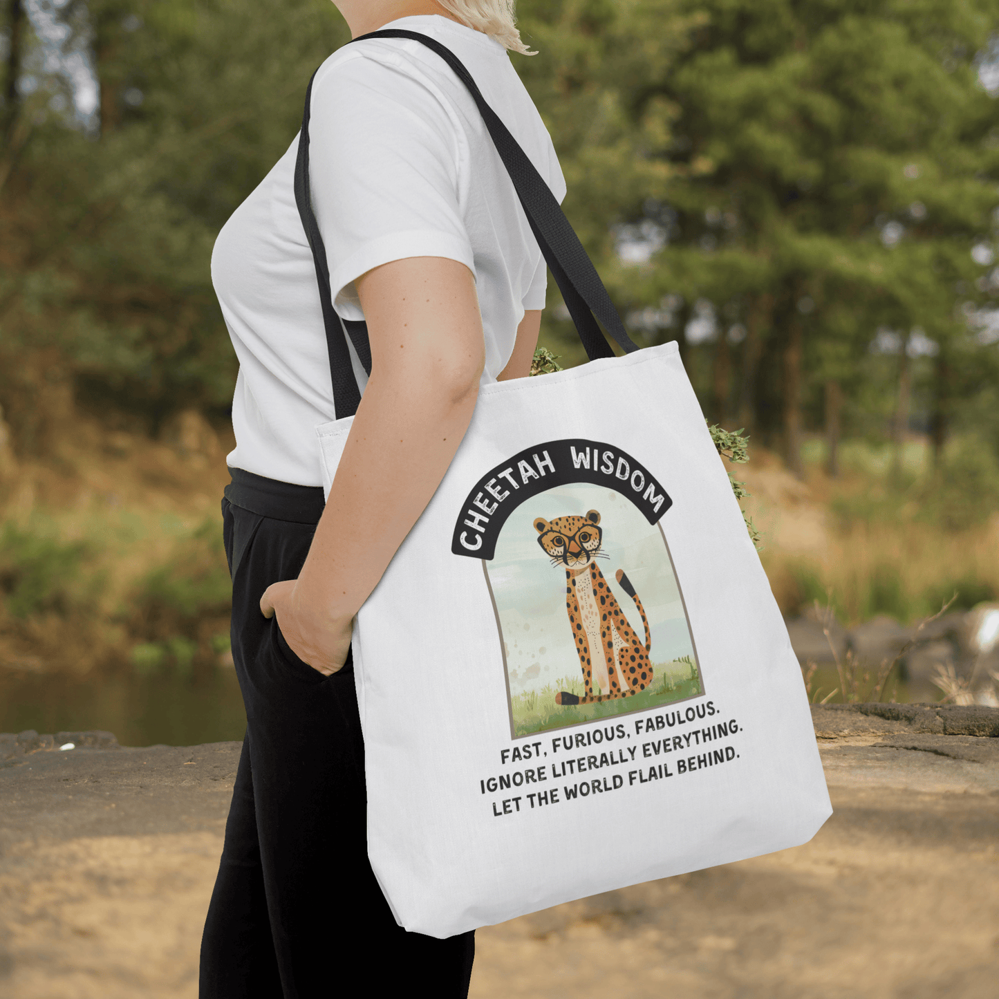 Funny Cheetah Wisdom Tote
