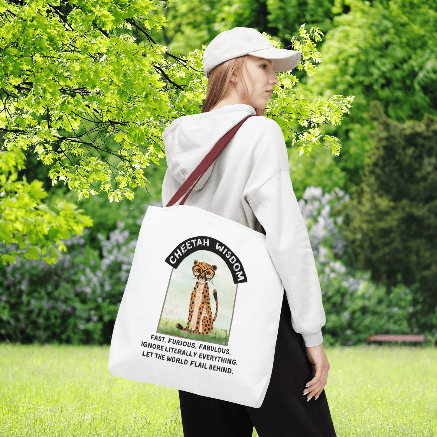 Funny Cheetah Wisdom Tote