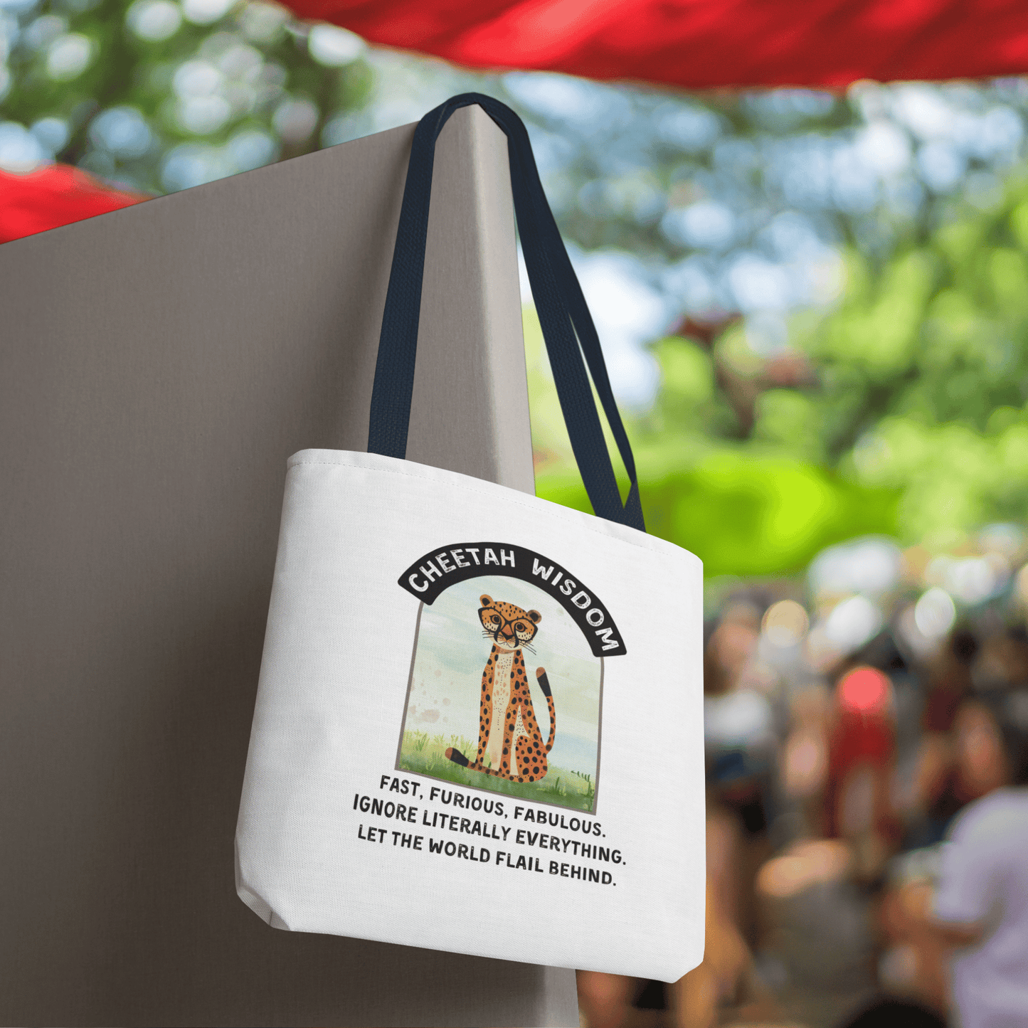 Funny Cheetah Wisdom Tote