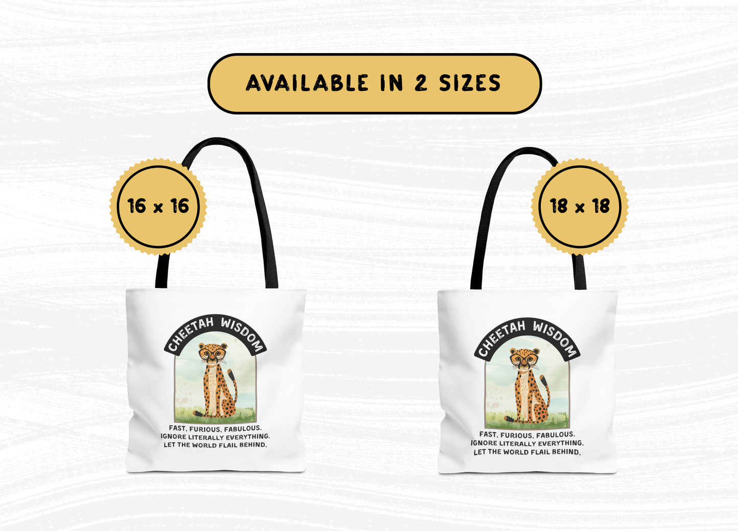Funny Cheetah Wisdom Tote