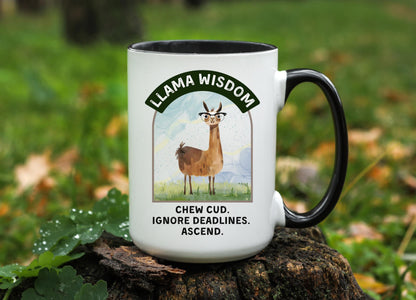 Funny Llama Coffee Mug: 11oz/15oz