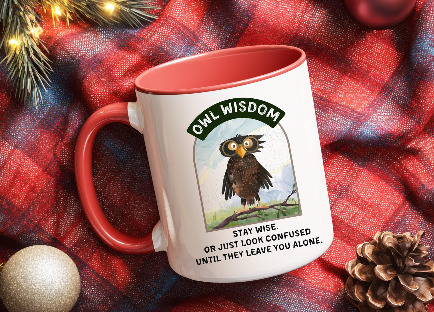 Funny Owl Coffee Mug: 11oz/15oz